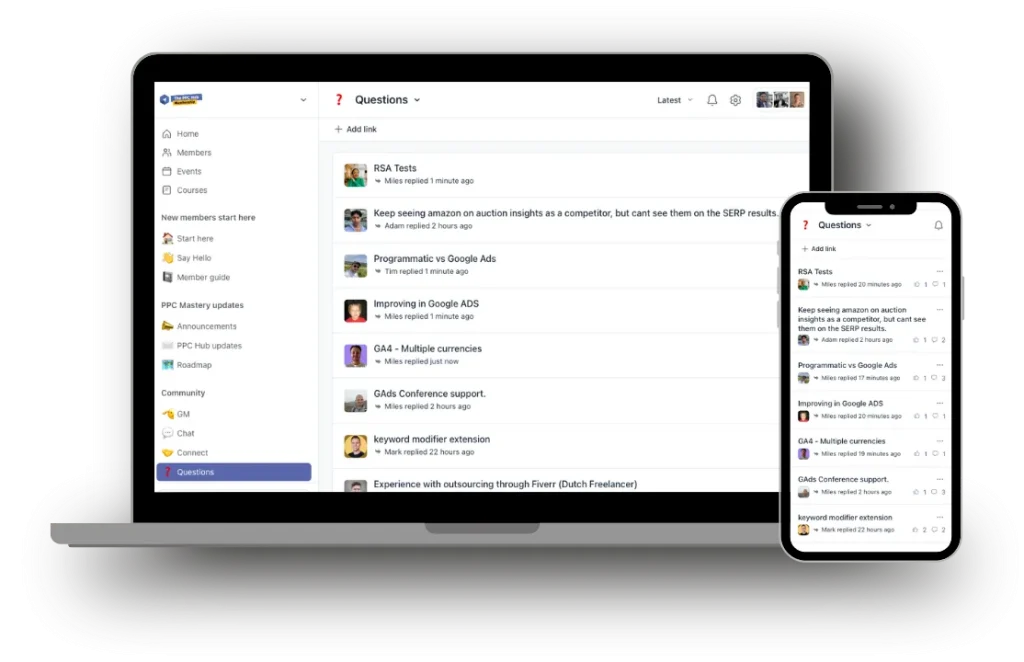 comunidad privada de google ads